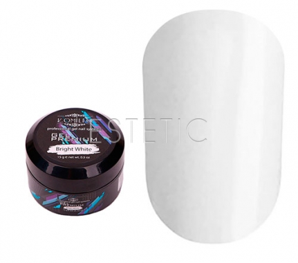 Komilfo Gel Premium Bright White - гель-премиум (ультра белый), 15 г