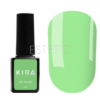 Гель-лак Kira Nails №077 (салатовый, эмаль), 6 мл