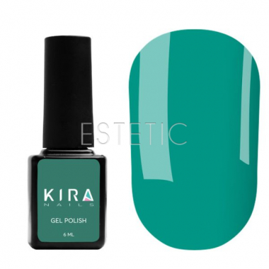 Гель-лак Kira Nails №078 (зеленый, эмаль), 6 мл