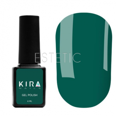 Гель-лак Kira Nails №079 (насыщенный зеленый, эмаль), 6 мл