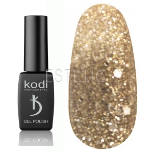 Гель-лак Kodi Professional № SH100 (шампань, блискітки), 8 мл