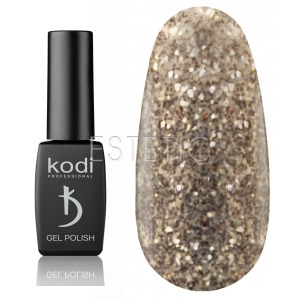 Гель-лак Kodi Professional № SH110 (сріблястий глітер з бордовим шимером), 8 мл