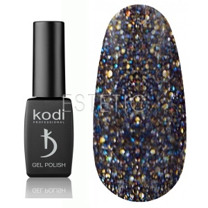 Гель-лак Kodi Professional № SH180 (синьо-золотистий шиммер з червоними вкрапленнями), 8 мл