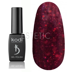 Гель-лак Kodi Professional № SH210 (глибокий червоний з глітером і шиммером), 8 мл