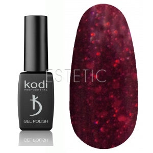 Гель-лак Kodi Professional № SH220 (насичений червоний шиммер з фіолетовим підтоном), 8 мл